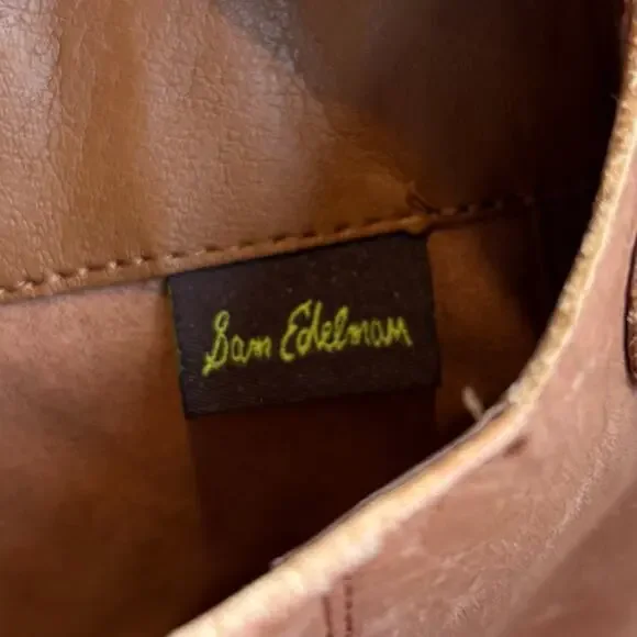 Sam Edelman Penny Riding Boots Tall Leather Brown Equestrian Womens Size 8 - Picture 10 of 13